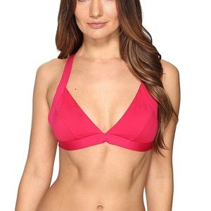 Onia Alexandra Crimson Red Bikini Top